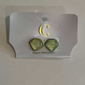 Charming Charlie Earrings Seafoam/Light Green NWT